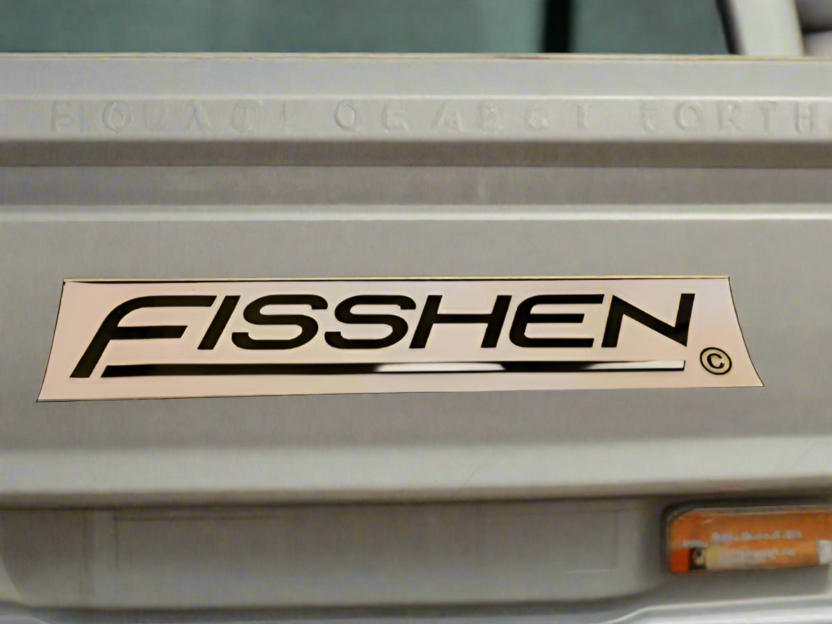 Fisshen Logo die cut sticker for trucks and boats, weather resistant