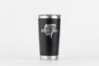 Black and Silver 10oz Fisshen Co Tumbler